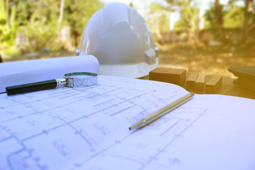 A modern house captured in black and white, showcasing its contemporary architecture and minimalist design.